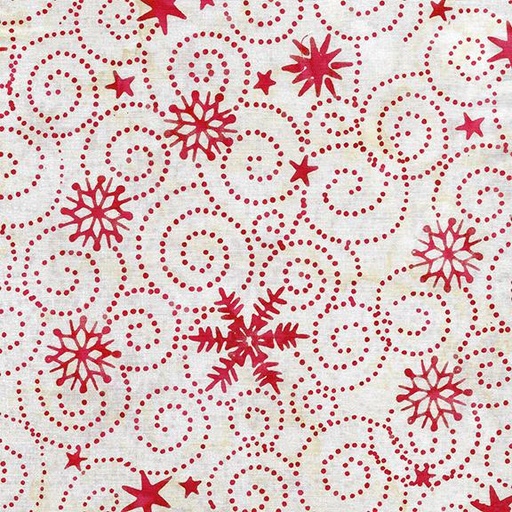 [122331700] Swirl Snowflake-White