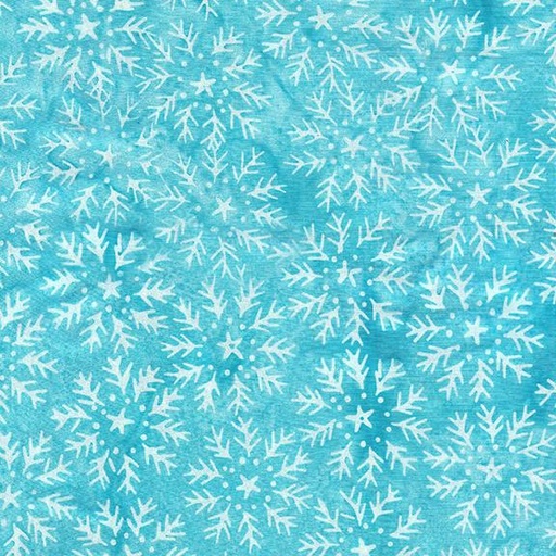 [122328910] Snowflake Circles-Teal Scuba