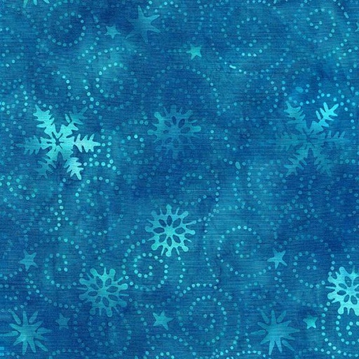 [122331955] Swirl Snowflake-Teal Aruba