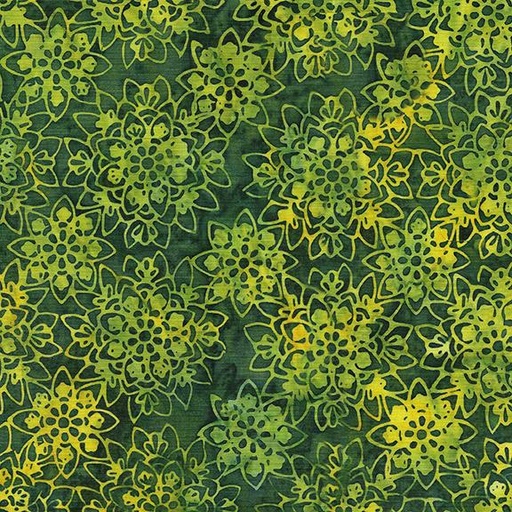 [122361675] Mosaic Flower-Green Turtle