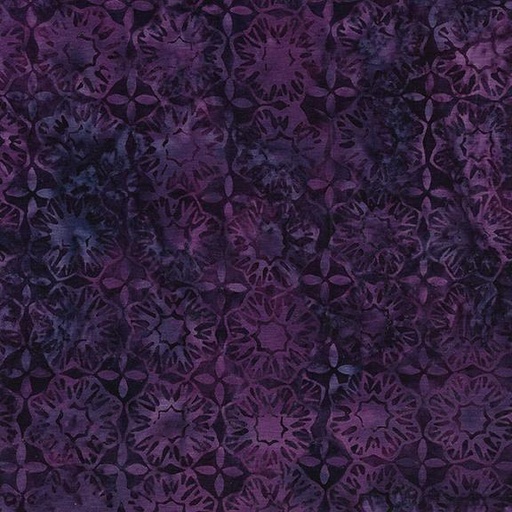 [122359495] Square Flower-Purple Merlot