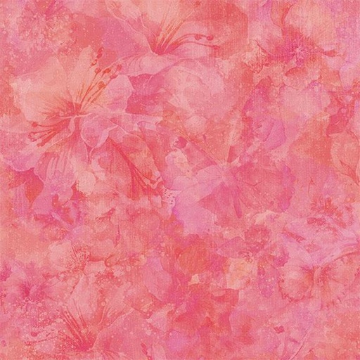 [W130-012-155] Floral Texture-Pink