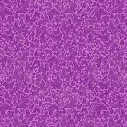 [W130-010-185] Butterfly Silhouette-Magenta