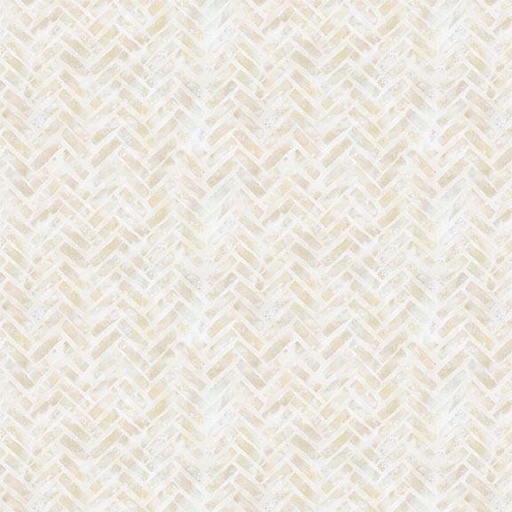 [W105-028-003] Herringbone Tiles-Cream