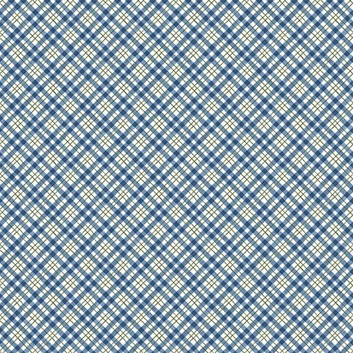 [W105-018-506] Diagonal Plaid-Blue