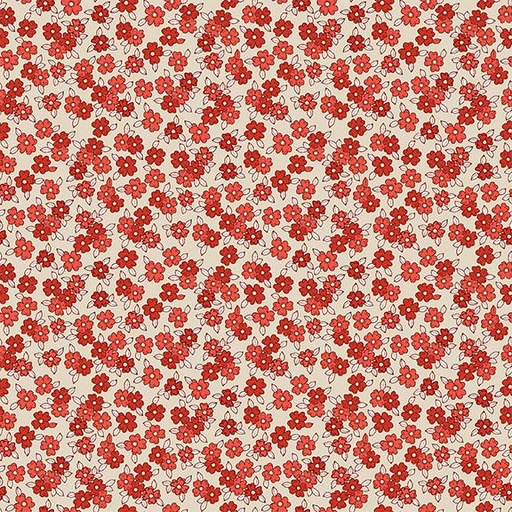 [W140-008-030] Small Floral-Red