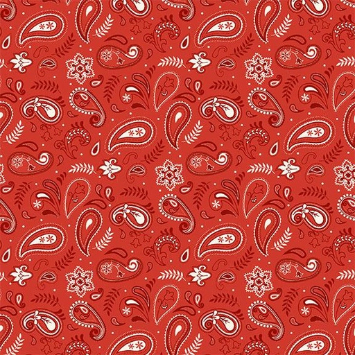 [W140-007-303] Paisley-Red