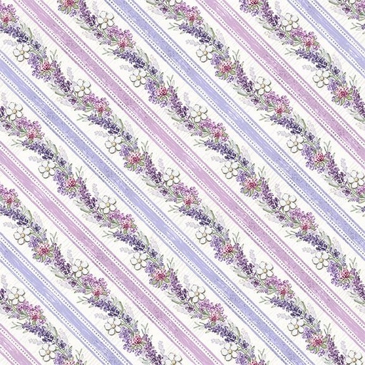 [W115-010-041] Ticking Stripe-Purple