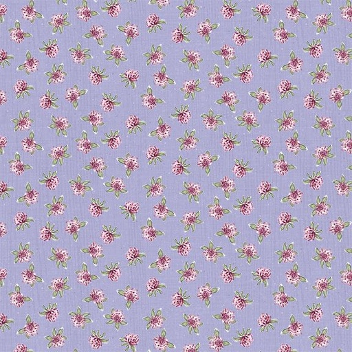 [W115-006-416] Pink Floral Toss-Purple