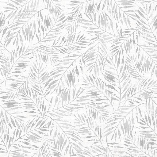 [W145-008-705] Palm Leaves-Gray