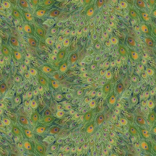 [W100-011-686] Feathers-Green